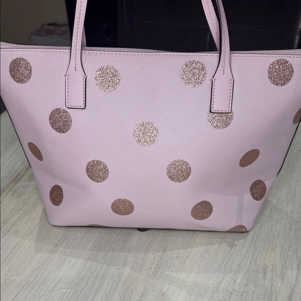 Kate Spade Pink Tote with Glitter Polka Dots ❤️